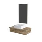 Conjunto Bancada C-cuba Q39 E Espelheira Metrópole 801 Branco Chess Carvalho