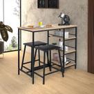 Conjunto Bancada Gourmet 2 Banquetas Stilo