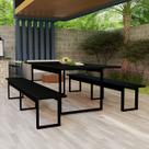 Conjunto Banco e Mesa Para Vestiário Refeitório Area Goumet