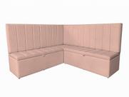 Conjunto Banco Estofado De Canto Alemão Com Baú de 140 cm Suede - Estopar