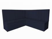 Conjunto Banco Estofado De Canto Alemão Com Baú de 140 cm Suede - Estopar
