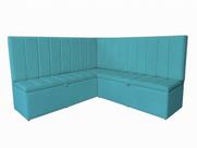 Conjunto Banco Estofado De Canto Alemão Com Baú de 140 cm Suede - Estopar Conjunto Banco Estofado De Canto Alemão Com Baú de 140 cm Suede - Estopar