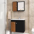Conjunto Banheiro 3 Portas MDF Munique Bechara Conjunto Banheiro 3 Portas MDF Munique Bechara
