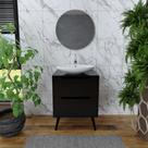 Conjunto Banheiro Balcão Gabinete e Espelheira PT - Tecno