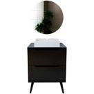 Conjunto Banheiro Bn3600x39x40 Preto Metalizado