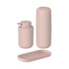 Conjunto Banheiro Ou Bold Kit 3 Itens Porta Escova Sabonete Bandeja Lavabo Pia Organizador Conjunto Banheiro Ou Bold Kit 3 Itens Porta Escova Sabonete Bandeja Lavabo Pia Organizador