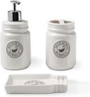 Conjunto banho pottery branco 3 peças - haus concept - brinox