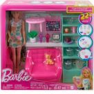 Conjunto Barbie Loja de Chá Cuidados Pessoais Mattel Conjunto Barbie Loja de Chá Cuidados Pessoais Mattel