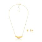 Conjunto Basic Matte banhado a Ouro 18K fosco