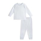 Conjunto Básica e Calça Fleece Thermo Branco - Dedeka Tamanho:2T