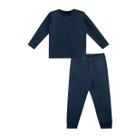 Conjunto Básica e Calça Fleece Thermo Marinho - Dedeka Tamanho:1T