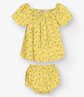 Conjunto Bata com Calcinha Menina Trick Nick Amarelo