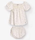 Conjunto Bata com Calcinha Menina Trick Nick Bege