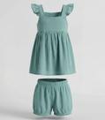 Conjunto Bata com Shorts Bebê Trick Nick Verde Conjunto Bata com Shorts Bebê Trick Nick Verde