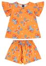 Conjunto Bata e Short Menina Bee Loop Conjunto Bata e Short Menina Bee Loop