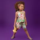 Conjunto Bata e Short Viscose "Casinha" Conjunto Bata e Short Viscose "Casinha"