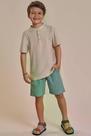 Conjunto Bata Malha Flamê BermudaLinho Santorine LucBoo Conjunto Bata Malha Flamê BermudaLinho Santorine LucBoo