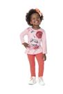 Conjunto Bata Manga Longa e Legging Flanelada