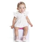 Conjunto bata shorts cotton off white serelepe Conjunto bata shorts cotton off white serelepe
