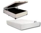 Conjunto Baú Casal (Colchão Revolution Híbrido NEW One Face Castor + Base Baú Trad. 46cm)