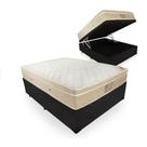 Conjunto Baú Queen e Colchão Airtech Springpocket Molas Ensacadas Ortobom