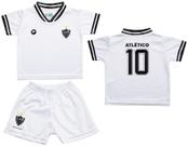 Conjunto Bebê Atlético MG Uniforme Branco - Torcida Baby Conjunto Bebê Atlético MG Uniforme Branco - Torcida Baby