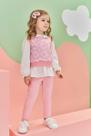 Conjunto Bebê Bata Legging e Colete Kukiê