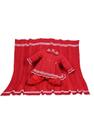 Conjunto Bebê Beth Bebê Manta e Roupa Tricot Vermelho