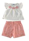 Conjunto Bebê Blusa Estampa Com Glitter E Shorts Marlan