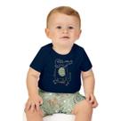 Conjunto Bebê Body Azul Marinho Jacaré Bordado e Bermuda Verde Kyly Tamanho:M (3-6 meses) Conjunto Bebê Body Azul Marinho Jacaré Bordado e Bermuda Verde Kyly Tamanho:M (3-6 meses)