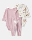 Conjunto Bebe Body Calça Algodão Manga Longa Verde Carters -