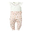 Conjunto Bebê Body Curto + Calça Saruel Aurora Rosa- Hug