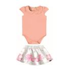 Conjunto bebê body e saia borboleta milli&nina