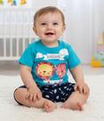Conjunto Bebê Camiseta C/bermuda caranguejo - balão P Ao G Conjunto Bebê Camiseta C/bermuda caranguejo - balão P Ao G