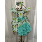 Conjunto Bebê Carinho Tiana A Princesa e o Sapo Baby+Laço de Cabelo +Calcinha