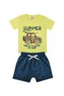 Conjunto Bebê e Infantil Amarelo Summer