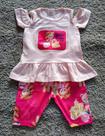 Conjunto Bebê Feminino Blusa + Bermuda Ciclista Ursinhas Praia Alekids