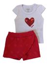 Conjunto Bebê Feminino Blusa MC + Shorts Saia TileeSul Conjunto Bebê Feminino Blusa MC + Shorts Saia TileeSul