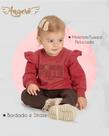 Conjunto Bebê Feminino Blusa Moletom/Tweed + Legging Molecotton Angerô Conjunto Bebê Feminino Blusa Moletom/Tweed + Legging Molecotton Angerô
