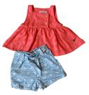 Conjunto Bebê Feminino Blusa + Short Pokótinha