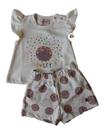Conjunto Bebê Feminino Blusa + Short Pokótinha