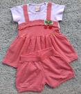 Conjunto Bebê Feminino Blusa + Shorts Vichy Alekids Conjunto Bebê Feminino Blusa + Shorts Vichy Alekids