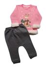 Conjunto Bebê Feminino Blusão ML + Calça TileeSul