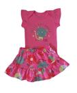 Conjunto Bebê Feminino Body MC + Saia Kely & Kety