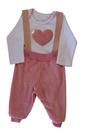 Conjunto Bebê Feminino Body ML + Calça Tile Baby