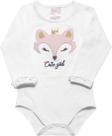 Conjunto Bebe Feminino Branco/Sub. Rosê Tam M3-6 meses Dicanela