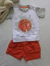 Conjunto Bebe infantil camiseta manga curta menino Have Fun