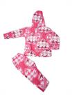 Conjunto bebê infantil menina soft com capuz tam médio