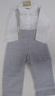 Conjunto Bebê Infantil Menino Batizado Casamento Linho Luxo 051 -