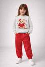 Conjunto Bêbê Inverno KYLY Moletom 1001508 TAMANHO:MCOR:CINZA/VERMELHO